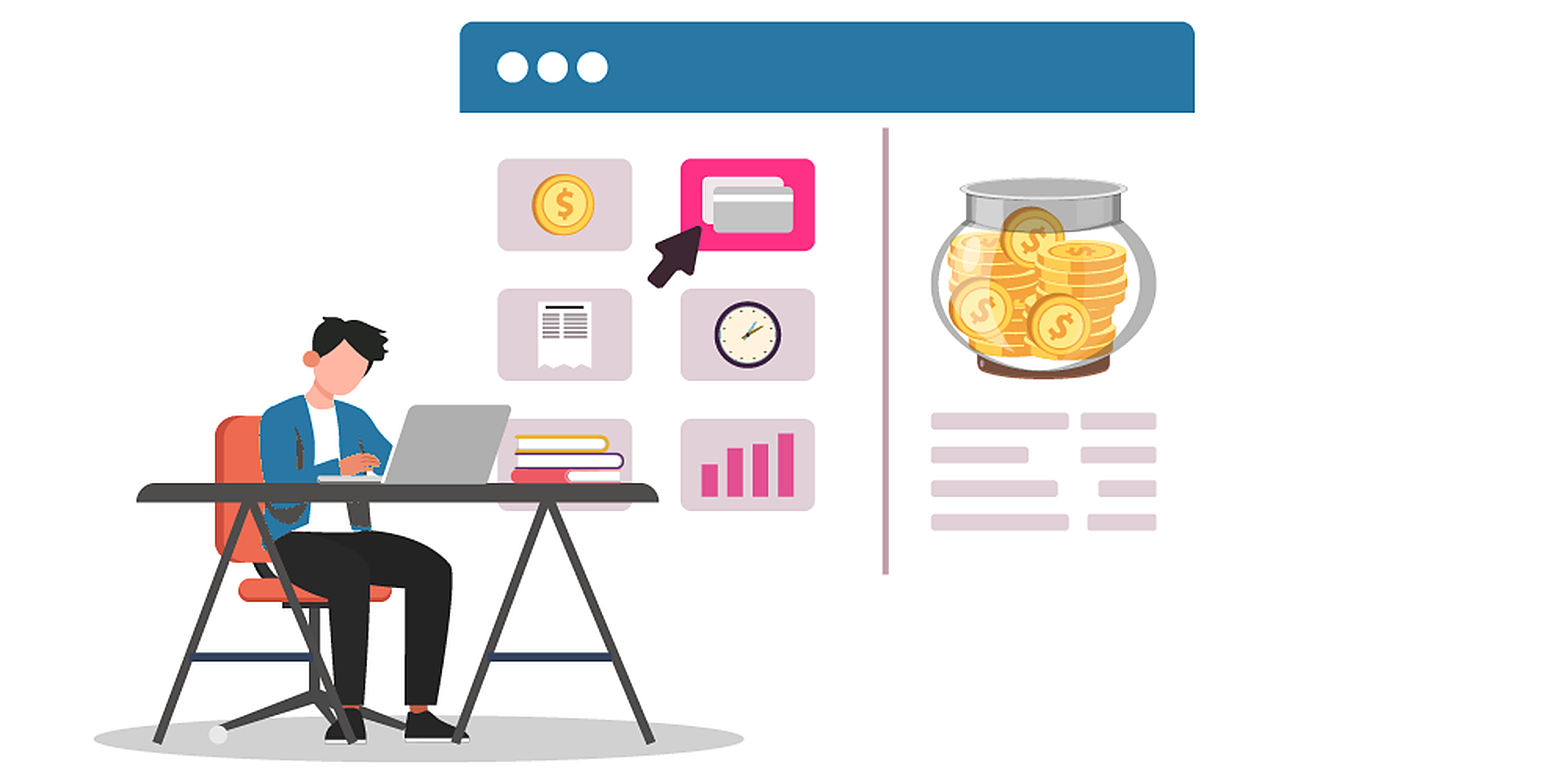 Person managing finances on computer | BetterPayroll