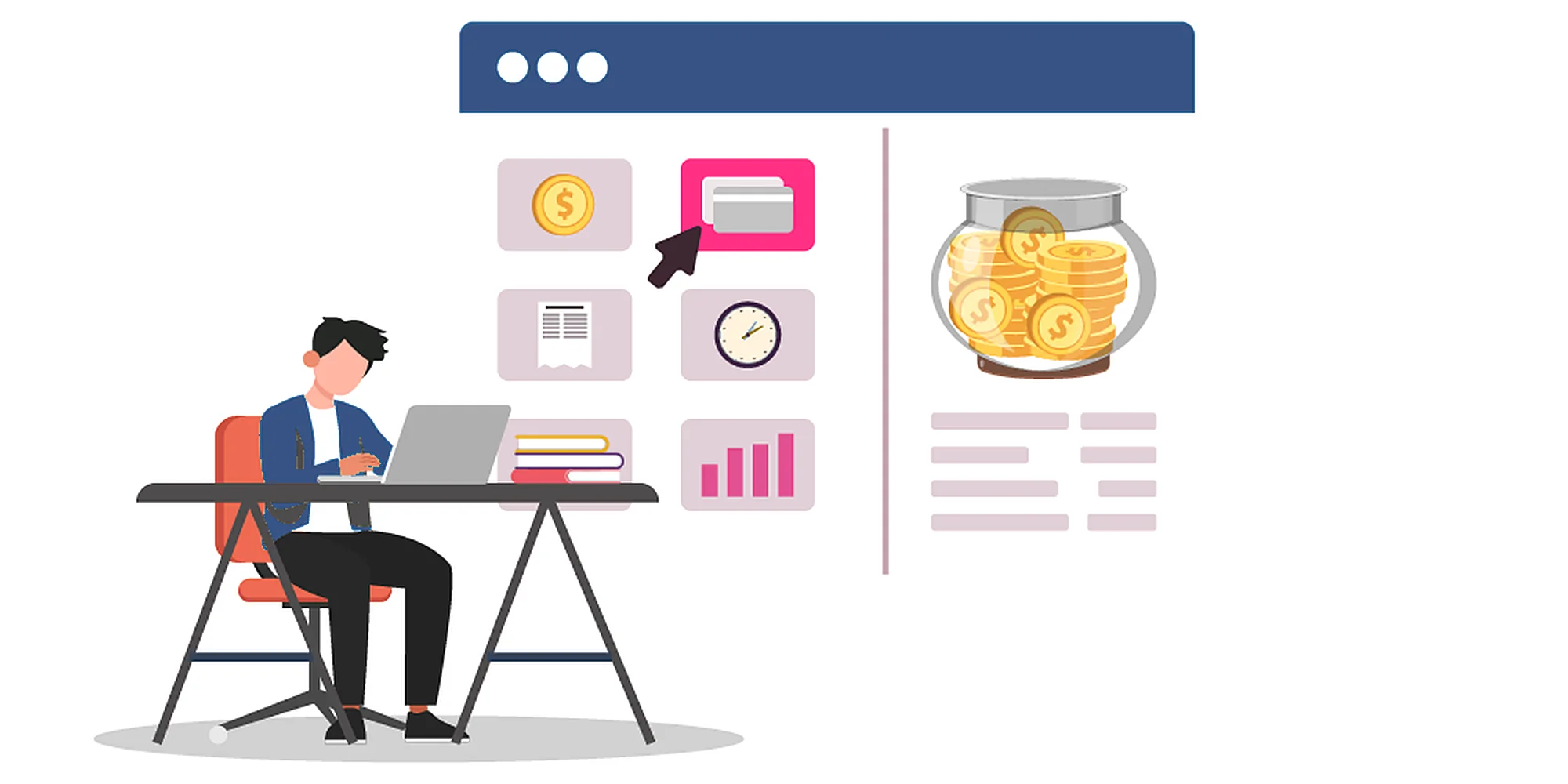 Person managing finances on computer | BetterPayroll